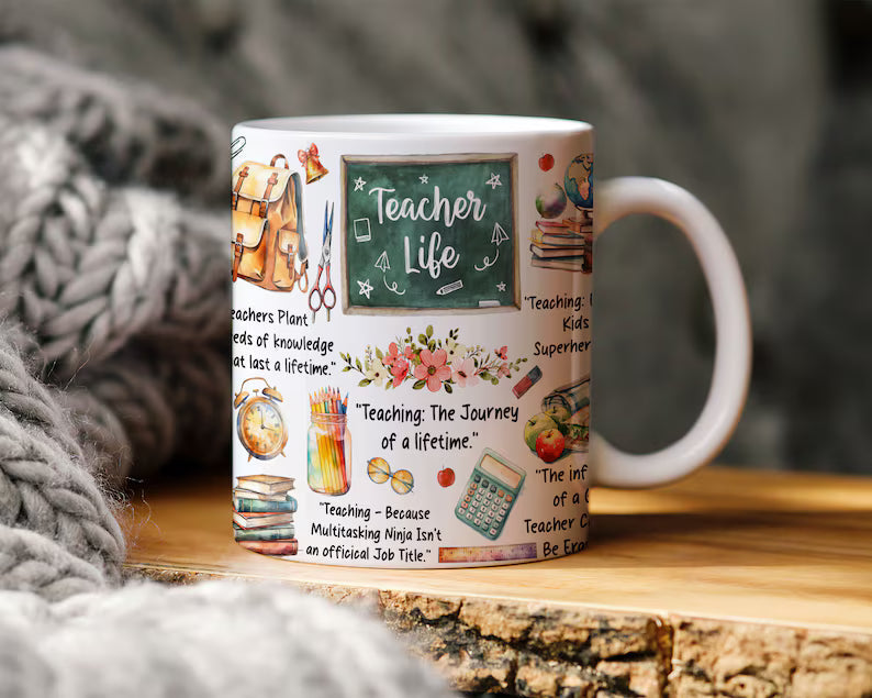 Christmas Teacher Mug-Anastasi Gifts