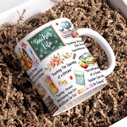 Christmas Teacher Mug-Anastasi Gifts