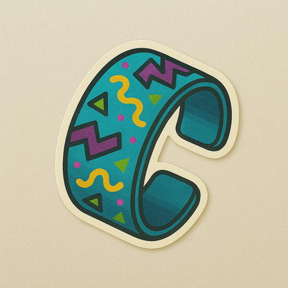 1990s Iconic Stickers  “Straight Outta the 90s  - Game Boy  Tamagotchi  Discman  CRT TV  Floppy Disk  Slap Bracelet