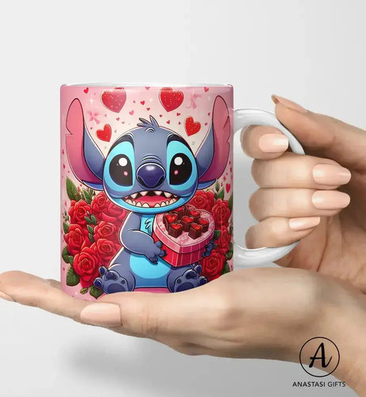 Valentine's Stitch Mug-Anastasi Gifts