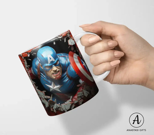 Marvel Captain America Mug-Anastasi Gifts