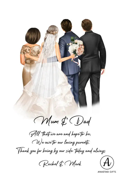 Parents of the Bride & Groom Gift - Framed-Anastasi Gifts