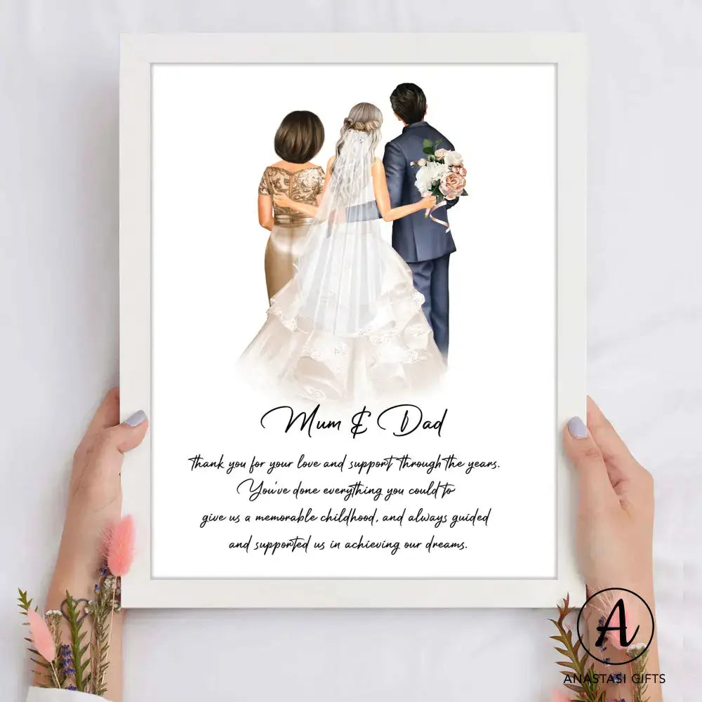 Parents of the Bride & Groom Gift - Framed-Anastasi Gifts