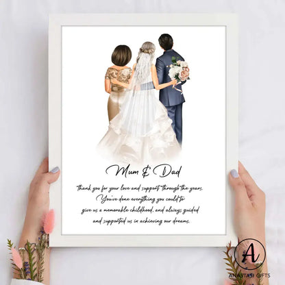 Parents of the Bride & Groom Gift - Framed-Anastasi Gifts