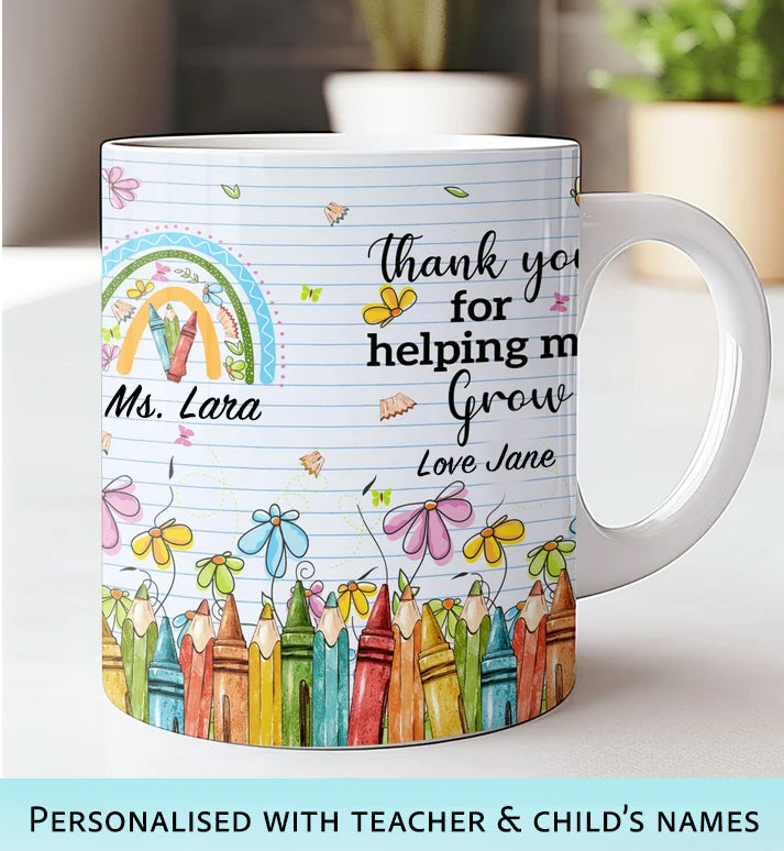 Personalised Teacher Mug - Thank You