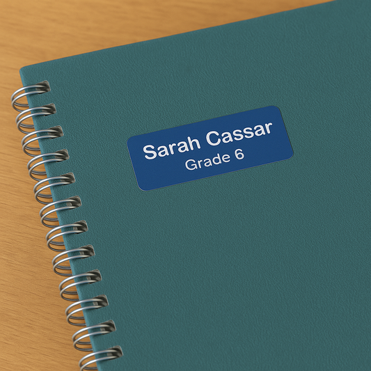 School Name & Grade Stickers