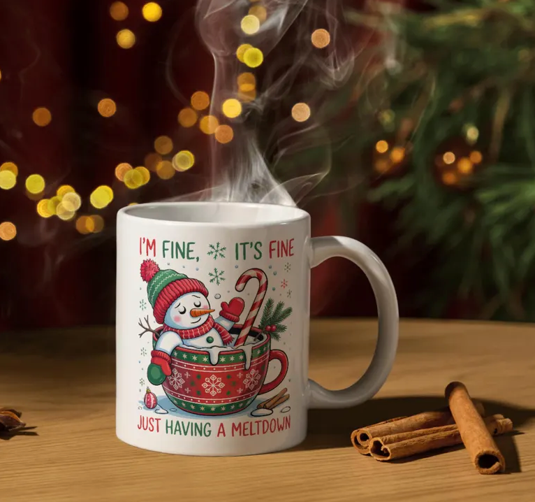 Christmas Mug - I'm Fine, It's Fine