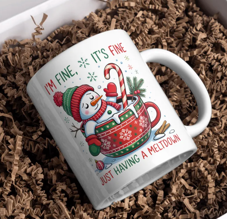 Christmas Mug - I'm Fine, It's Fine-Anastasi Gifts